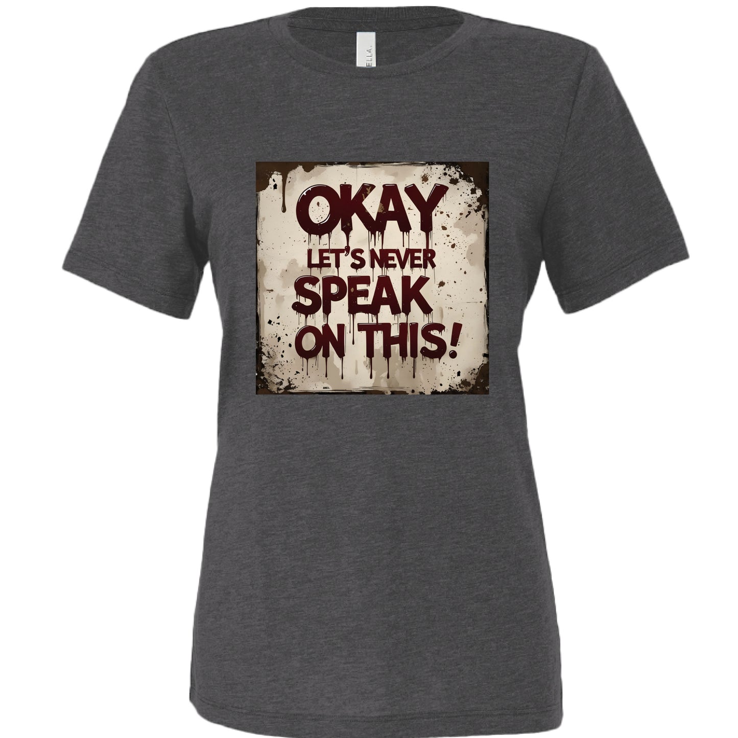 Solid Dark Grey Triblend - FRONT